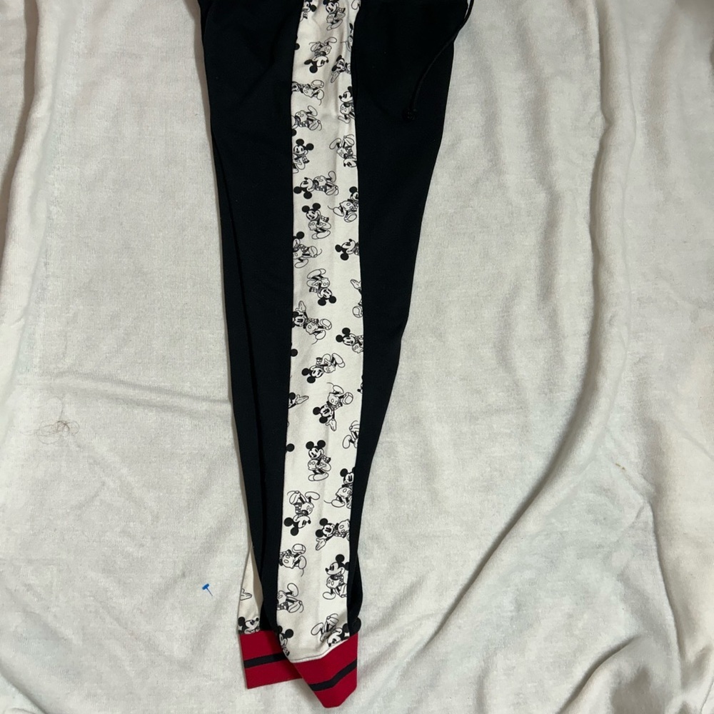 Disney Black and White Character Joggers with Red Accents - Picture 3 of 4